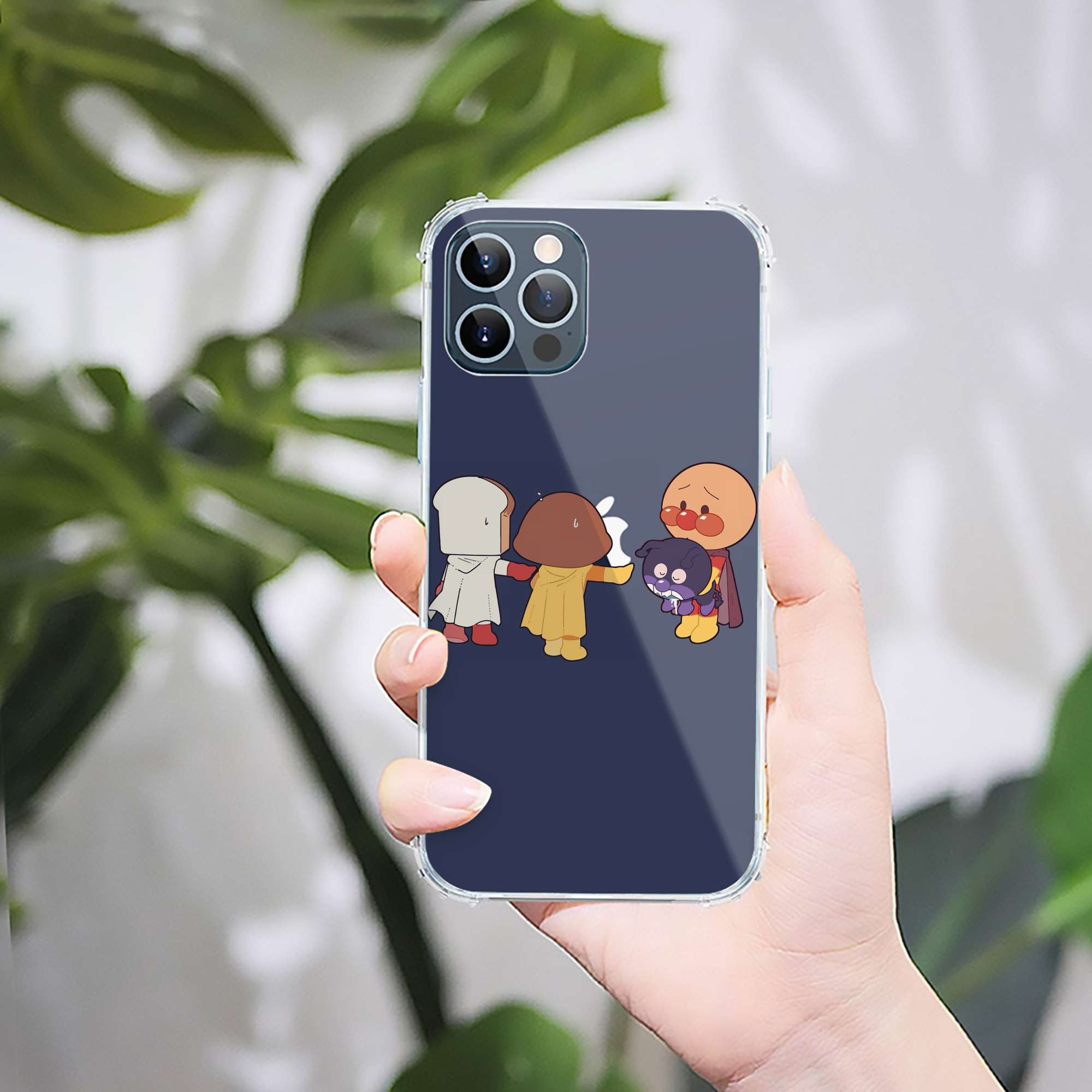 （画像用） アンパンマン Anpanman 【iPhone 12シリーズ対応】透明スマホケース（クリアソフトケース）